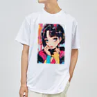 80s pop anime artのキュートな9 0 sアニメスタイル ドライTシャツ
