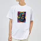 elelelのMusic cat Dry T-Shirt