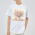 Artful Whiskersのやさしい時の花束 ドライTシャツ