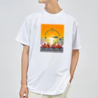 CyberArmadilloの湘南藤沢（2430）夕焼けコレクション Dry T-Shirt