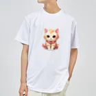 日向ぼっこの縁起猫 ドライTシャツ