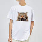 日向ぼっこのずぶ濡れ猫 Dry T-Shirt