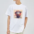 luckycongochanのNeko Samurai Dry T-Shirt