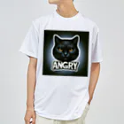 same_sharkのアングリー黒猫シリーズ Dry T-Shirt