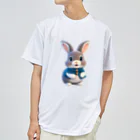 ぱんだまんの３Dウサギ ドライTシャツ