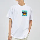 アニマルキャラクターショップの泳げゴリラくん！ ドライTシャツ