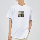 33sun33の頂上のライオン Dry T-Shirt