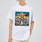 Dexsterの過去の未来観　retro-futurism design01 Dry T-Shirt