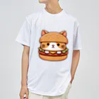 ゆるきゃら製作所の猫バーガー ドライTシャツ