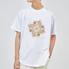 ファンシーTシャツ屋のゴールドフラワー Dry T-Shirt