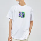 noaru633のドット絵のヒルガオ ドライTシャツ