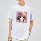 mikukiのかわいい女の子 ドライTシャツ