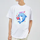 終わらない夢🌈の可愛いイルカちゃん🐬💞 ドライTシャツ