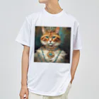 esmeralda64のパライバトルマリンの瞳の猫 ドライTシャツ