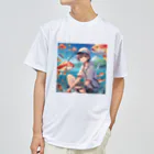 chillfishingの釣りガール爆釣！ ドライTシャツ