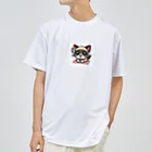 me-me shopの可愛いシャム猫 ドライTシャツ