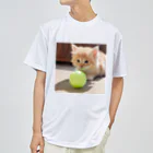 SkyBlueのもふもふな子猫 Dry T-Shirt