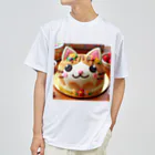 neko_shopのねこケーキ２ ドライTシャツ