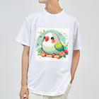 ぷっくりショップのオカメインコちゃん ドライTシャツ