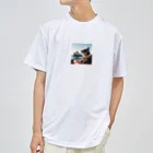 jkmurataのパールネックレス大好きなカッコいいねこがシドニーオペラハウス前にて Dry T-Shirt