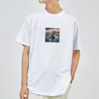 りばーあにまるの川を渡るシマウマ Dry T-Shirt