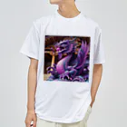 comati12の神秘的な紫の神龍 Dry T-Shirt