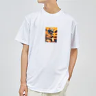 AQUAMETAVERSEの針ネズミのドラマー　なでしこ1478 ドライTシャツ