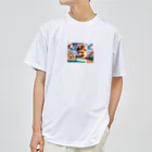 スポーツにゃんこ大戦争のバスケットボールにゃんこ Dry T-Shirt