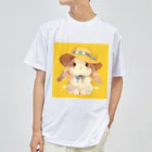 AQUAMETAVERSEの帽子をかぶった可愛いウサギ Marsa 106 ドライTシャツ