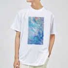 【抽象画】melty moon【フルイドアート】の凍傷 ドライTシャツ