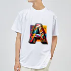 MushikingのアルファベットのA ドライTシャツ