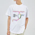 柏洋堂の湘南新宿ライン・上野東京ライン  路線図 ドライTシャツ