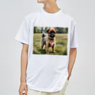 Animal Illustration shopのブリュッセル・グリフォン　Brussels Griffon　水彩画風 ドライTシャツ