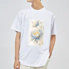 cute styleのLucky Flower Silver Blue Dry T-Shirt