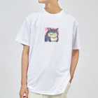 burebiの怒る猫 ドライTシャツ