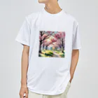 terurun19の桜並木 Dry T-Shirt