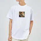 だんのんの猫王国の王様 ドライTシャツ