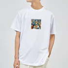 レトロゲームイラストのピカソ風芸術的アートグッズ Dry T-Shirt