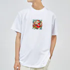 momonekokoの和風サンタクロース ドライTシャツ