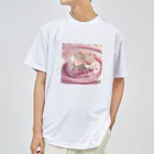 chan-takehaniの“ピンクのミルククラウン ドライTシャツ