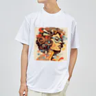 Grazing Wombatのfunky Lady 60's style Dry T-Shirt