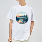 Stylo Tee Shopの和風お寺の景色 ドライTシャツ