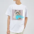 yae_8の猫　YES！！　おしゃれで前向きっぽい日常アイテム ドライTシャツ