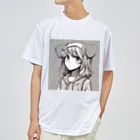 Mahaloのパーカーの女の子 Dry T-Shirt