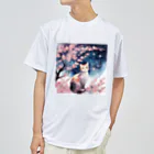 星降る夜にのsakura cat1 Dry T-Shirt