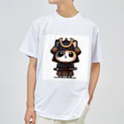 にゃんラボの武士にゃんこ２ ドライTシャツ