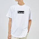 Mappila SHOPのFlatearth Box Logo (BLACK) フラットアース ボックスロゴ(ブラック) ドライTシャツ