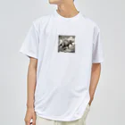 konyuの白黒恐竜 Dry T-Shirt