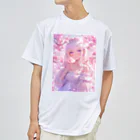 AQUAMETAVERSEの桜の下の少女幸せいっぱい　なでしこ1478 ドライTシャツ