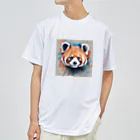 WithRedPandaの水彩風レッサーパンダ ドライTシャツ